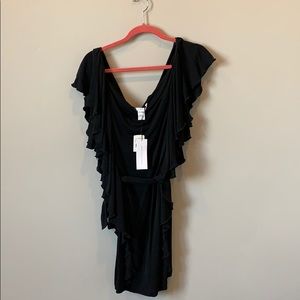 Diane Von furstenberg black dress size 6 NWT